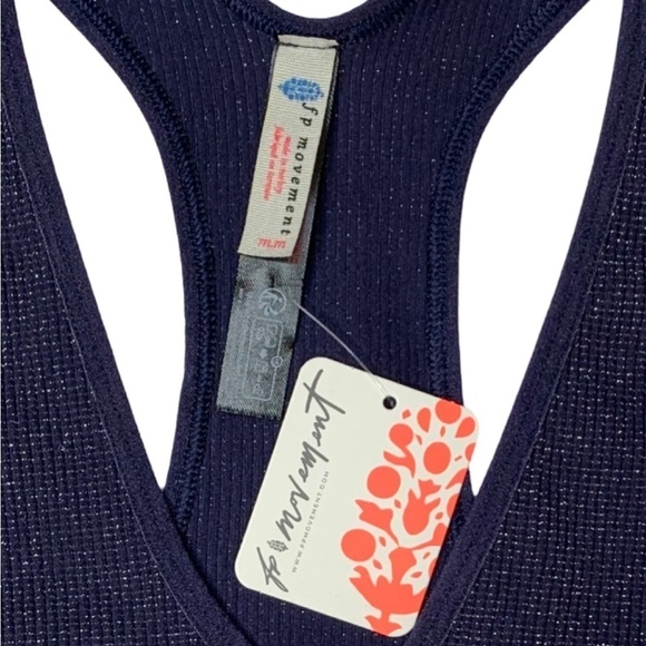 Free People FP Movement Lurex Free Throw Crop Racer Back Tank Top - Picture 6 of 15